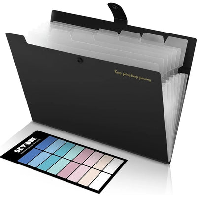 Portable Expanding File Folder Organizer with 8 Pockets | SAMAG