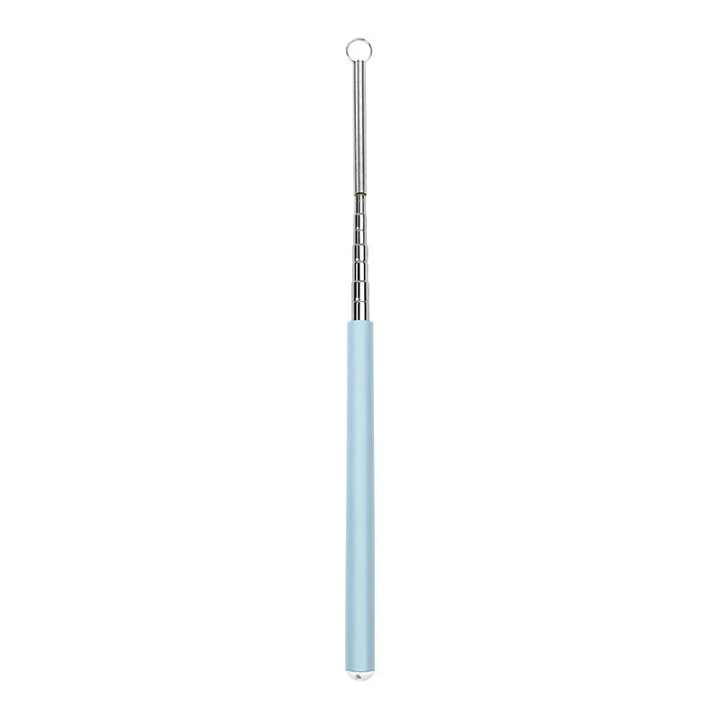 Telescopic Cat Wand Toys with Replaceable Heads - Set of 3 Pastel Color Interactive Teaser Wands for Play