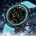 SANDA 6182 Multifunction Waterproof LED Digital Mens Wristwatches Sport Electronic Watch for Alarm Clock - Visuel 4 | SAMAG