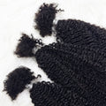 16inch Afro Kinky Bulk Human Hair for Braiding Twist Curly Hair Dreadlock Extensions for Braiding Hair Locs Extensions