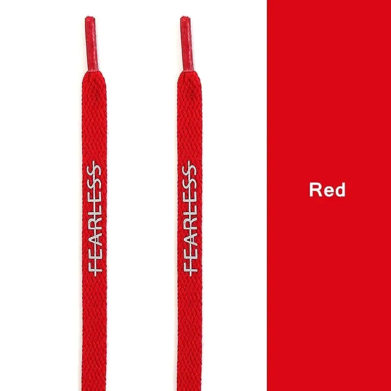 Rubber Band Classic Shoe Laces Reflective Letter Printing Flat Shoelaces for Sneakers Fashion Sports Strings Casual Accessories