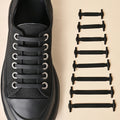 16pcs/lot Silicone Shoelaces No Tie Shoelaces 12 Colors Elastic Lace Shoelace Creative Lazy Silicone Laces Rubber Lace
