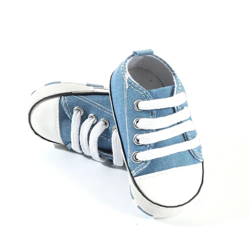 Print Canvas Baby Sports Sneakers For Newborn Baby Boys Girls First Walkers Shoes Infant Toddler Soft Sole Baby Shoes