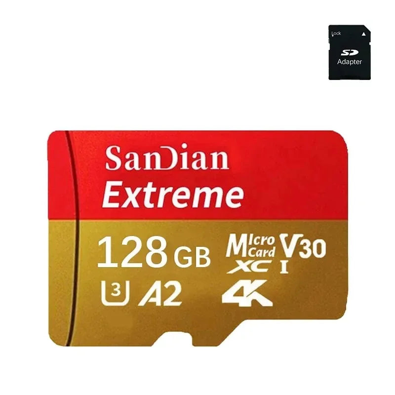 128GB Memory Card Flash Cards Reliable Micro TF SD Card High Speed Memory Sd Cards Class10 Storage Card for PC/Smartphone