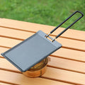 Outdoor Mini Portable Grill Pan Camping Frying Pan BBQ Baking Dishes Pans Camping Cookware Barbecue Tools Camping Accessories