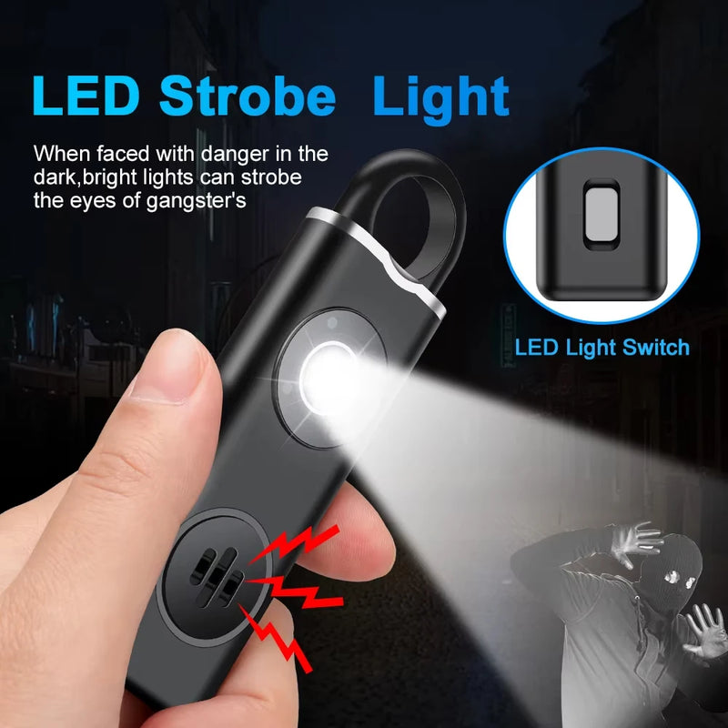 Hollarm Personal Safety Siren Alarm 130dB Siren Strobe Self Defense Alarm for Women, Kids, Elderly Anti Robbery Call for Help