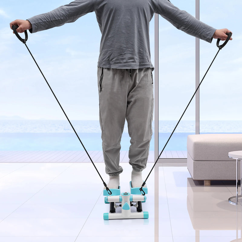 Mini Stepper with Resistance Bands, Hydraulic Quiet | SAMAG