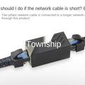 Network cable butt connector extender adapter rj45 network monitoring broadband crystal head adapter straight connector connecti