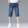 Summer Men's Thin Straight Denim Shorts Soft | SAMAG