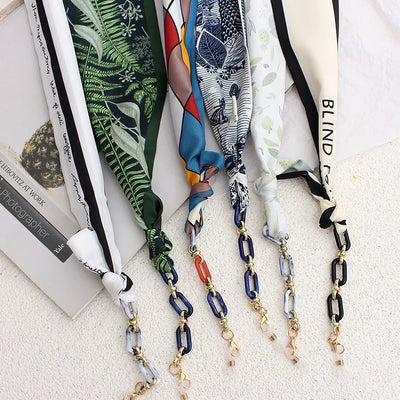 Silk Ribbon Glasses Chains Fashion Boho Acrylic | SAMAG