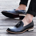 Luxury Men Leather Loafers Designer Tassels Brogue Shoes Male Wedding Shoes Fashion High Quality Men Casual Shoes Big Size 38-46