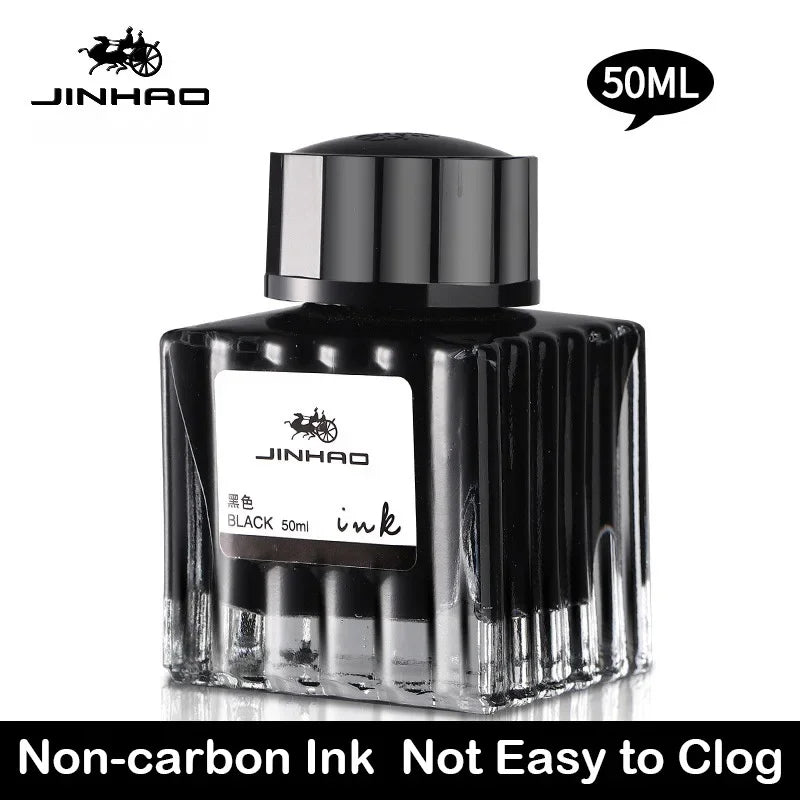 Jinhao Fountain Pen Chinese ink 50/100ml Color Glass Bottled Ink Writing Calligraphy Cartridge Office School Supplies Stationery