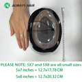Alwayshair Fine Mono Men Short Toupee 5” Indian Hair Men’s Capillary Prosthesis Monofilament 120 130 Hair System 9x11