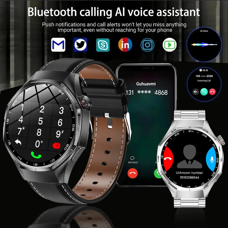 NEW GPS Outdoor fitness NFC Smart Watch 1.5 Inch AMOLED Screen Bluetooth Call IP67 Waterproof Man Smart Watches For Man 2026