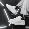 Men's breathable lightweight white shoes spring summer soft-sole comfort walking casual shoes fashion student sports baord shoes
