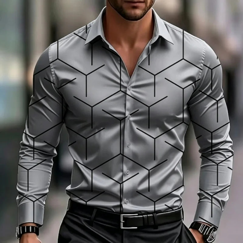 European American Trendy Men Geometric Branch Line | SAMAG