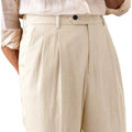 Men's Linen Blend Dress Pants Business Casual Trousers - View 22 | SAMAG