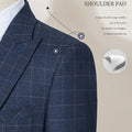 ST Cassy High Quality Khaki Plaid Suit Formal Business Office Men's Suits Fashionable and Casual Evening Gown