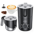Electric Milk Frother Automatic Rotary Foamer for Coffee Cappuccino Latte Hot and Cold Foam Maker Split Type Milk Foamer