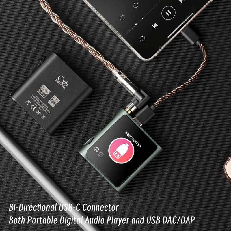 SHANLING M0 Pro Portable Hi-Res Music Player MP3 2*ES9219C DAC Two-Way Bluetooth 5.0 LDAC/SBC/AAC Support USB Digital Audio
