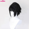 High Quality Anime L.Lawliet Cosplay Wig L Cosplay Black Short Heat Resistant Synthetic Hair Halloween Party Wigs + Wig Cap