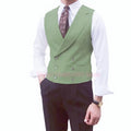 Fashion Solid Vests for Men Casual Style Sleeveless Male Fashion Waistcoat 1 Piece Slim Fit Beach Prom Party Suits Vest