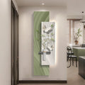 Green Plant Decoration Painting Living Room Corridor Corridor Hanging Painting Large White Wall Creating Landscape Wall Lamp
