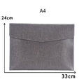 A4 A6 Leather File Folder Business Document Organiser Folder Bag Fashion Briefcase Data Contract Bill File Bag School Office Sup
