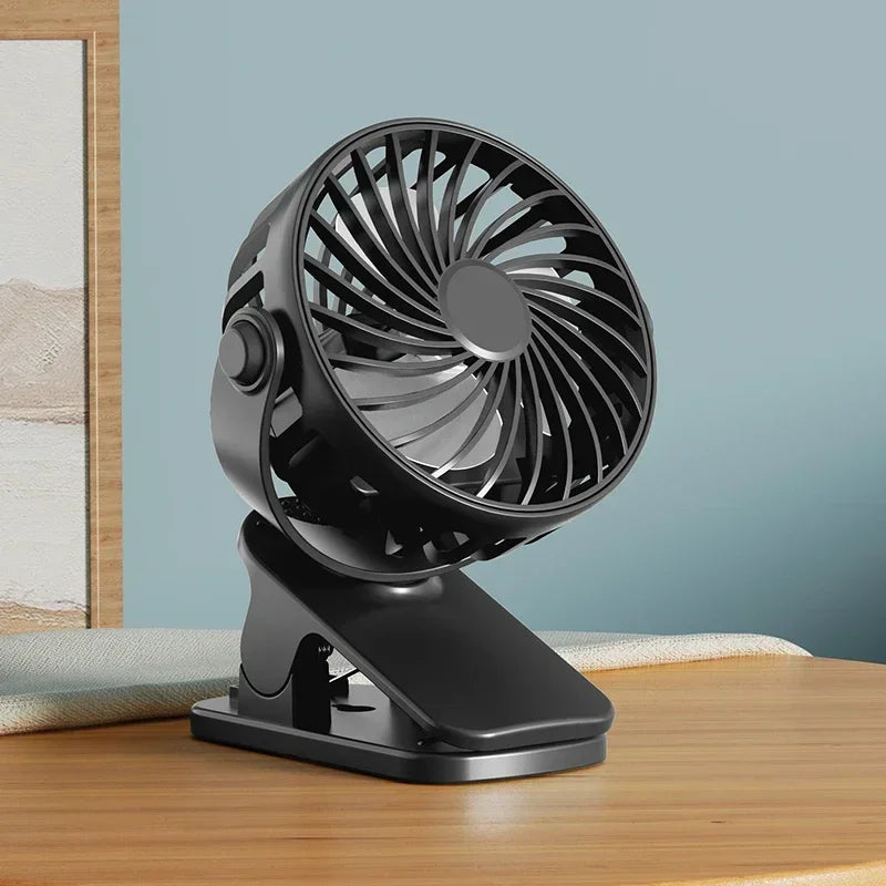 Rechargeable Portable Rechargeable Clip Fan 720°Rotatable Hanging Fan Cooler For Easy Portability Outdoor Office Small Fan 2026