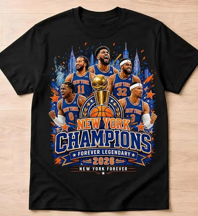New York Champions T - Shirt - Knicks Basketball Tee | SAMAG