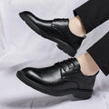 Men's leather shoes, autumn business formal leather shoes, casual British dress shoes