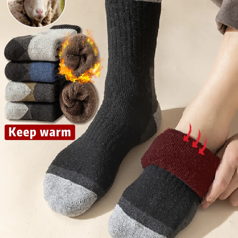 5 Pairs Men's Thickened Towel Socks for Hiking Sports | SAMAG