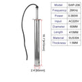 Immersible 28KHz Ultrasonic Transducer Vibrator Rod Ultrasound Vibration Probe Nano Solvent Dispersion Oil Emulsifier Mixer