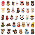 34pcs Monchhichi Waterproof Stickers Large Size Fun And Durable Decals for Crafts And DIY Projects