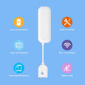 Tuya WiFi ZigBee Water Sensor Leakage Alarm Flood Leak Detector Smart Home APP Remote Control Security Protection Support Alexa