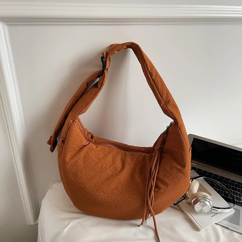 New Fashion Hobo Bag Women Comfortable and Versatile Crossbody Bags Lightweight Large Capacity Casual Tote Shoulder Bag Trend