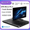 GPD Micro PC 2 Beastly Handheld Mini Laptop: 7 Blazing Touch Screen, 16GB RAM, 512GB SSD, N300 CPU, Windows 11 Pocket-Sized
