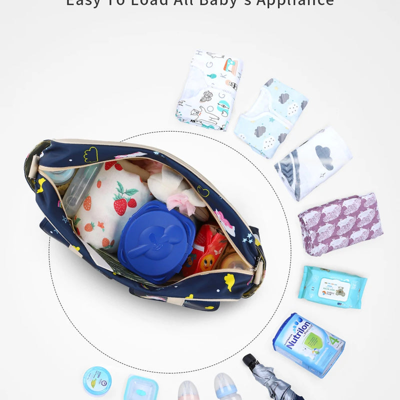 New Style Waterproof Diaper Bag Large Capacity Messenger Travel Bag Multifunctional Maternity Mother Baby Stroller Bags