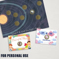300pcs Scratch Off Sticker Round Labels 1 inch Self Adhesive Peel Stick DIY Labels for Kids Party Reward Gift Game Raffle Ticket