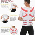 Vensslim Men Slimming Body Shaper Belly Control Shapewear Man Shapers Underwear Waist Trainer Top Corrective Posture Vest Corset