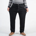 Super Big Size Men's Jeans Elastic Waist Denim Pants Male | SAMAG