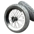 Street Supermoto wheels for Electric Dirt Bike Ultra bee 17inch Wheelset Kit Front 110/70R17 Rear140/70R17 Aluminum Wheelset