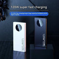 Lenovo 500000mAh Power Bank 120W Super Fast Charging PD20W Dual Way Digital Display Airplane Safe CCC For iPhone Samsung Xiaomi