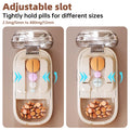 Tablet Divider Tablet Cutter with Storage Compartment for Small and Large Tablets Multiple Pill Cutters for Travel & Pets Daily