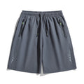 Men's Quick Dry Running Shorts with Drawstring and Zip Pockets - Ideal for Athletic Workouts and Gym - View 8 | SAMAG