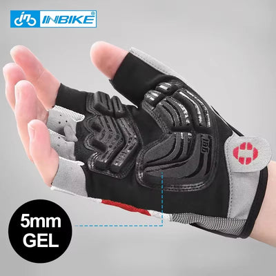 INBIKE Shockproof GEL Pad Cycling Gloves Half Finger | SAMAG
