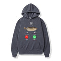 Fih Calling Remind Me Message Decline Accept Phone Call Fish Hoodies Funny Fishman Outfit Sweatshirt Men Women Pullovers Autumn