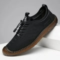 Men's Casual Slip-On Soft Bottom Breathable Beans Shoes Fashionable Spring Autumn Wear Resistant Microfiber Leather Shoes