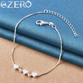 ALIZERO 18K Gold Bracelet 925 Sterling Silver Heart Beads Box Chain Bracelet For Women Fashion Charms Jewelry Wedding Gift