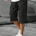 Men's 3/4-Length Cargo Shorts - Woven Twill Fabric | SAMAG